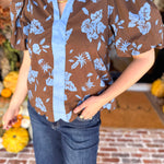 Timeless Blooms Blouse-200 Fashion Blouses-ENTRO-July & June Women's Fashion Boutique Located in San Antonio, Texas