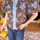Timeless Blooms Blouse-200 Fashion Blouses-ENTRO-July & June Women's Fashion Boutique Located in San Antonio, Texas