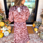 Current Air - Blushing Florals Wrap Blouse-200 Fashion Blouses-CURRENT AIR CLOTHING-July & June Women's Fashion Boutique Located in San Antonio, Texas