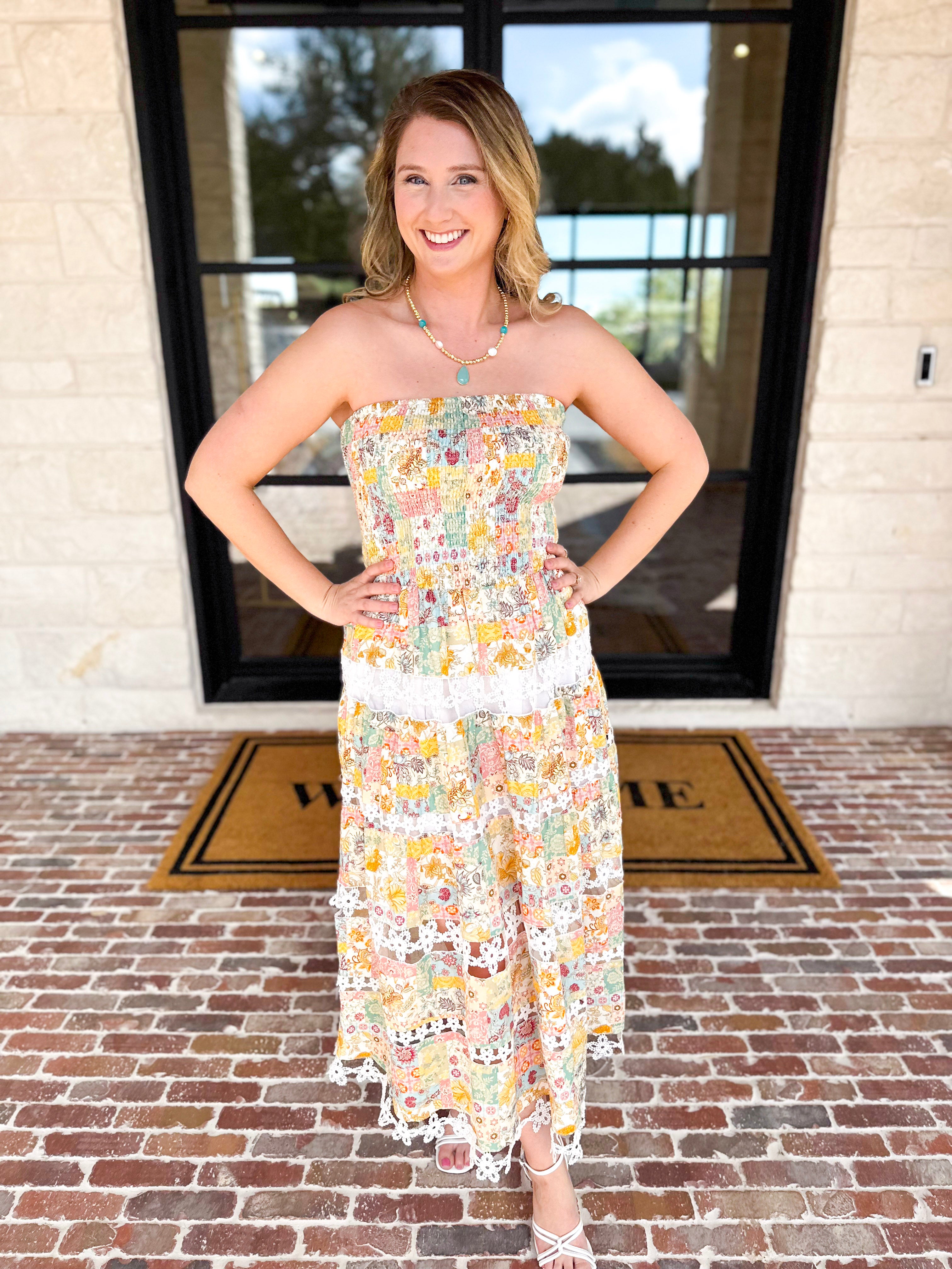 The Lexi Midi Dress - Bold Floral-500 Midi-STRUT & BOLT-July & June Women's Fashion Boutique Located in San Antonio, Texas
