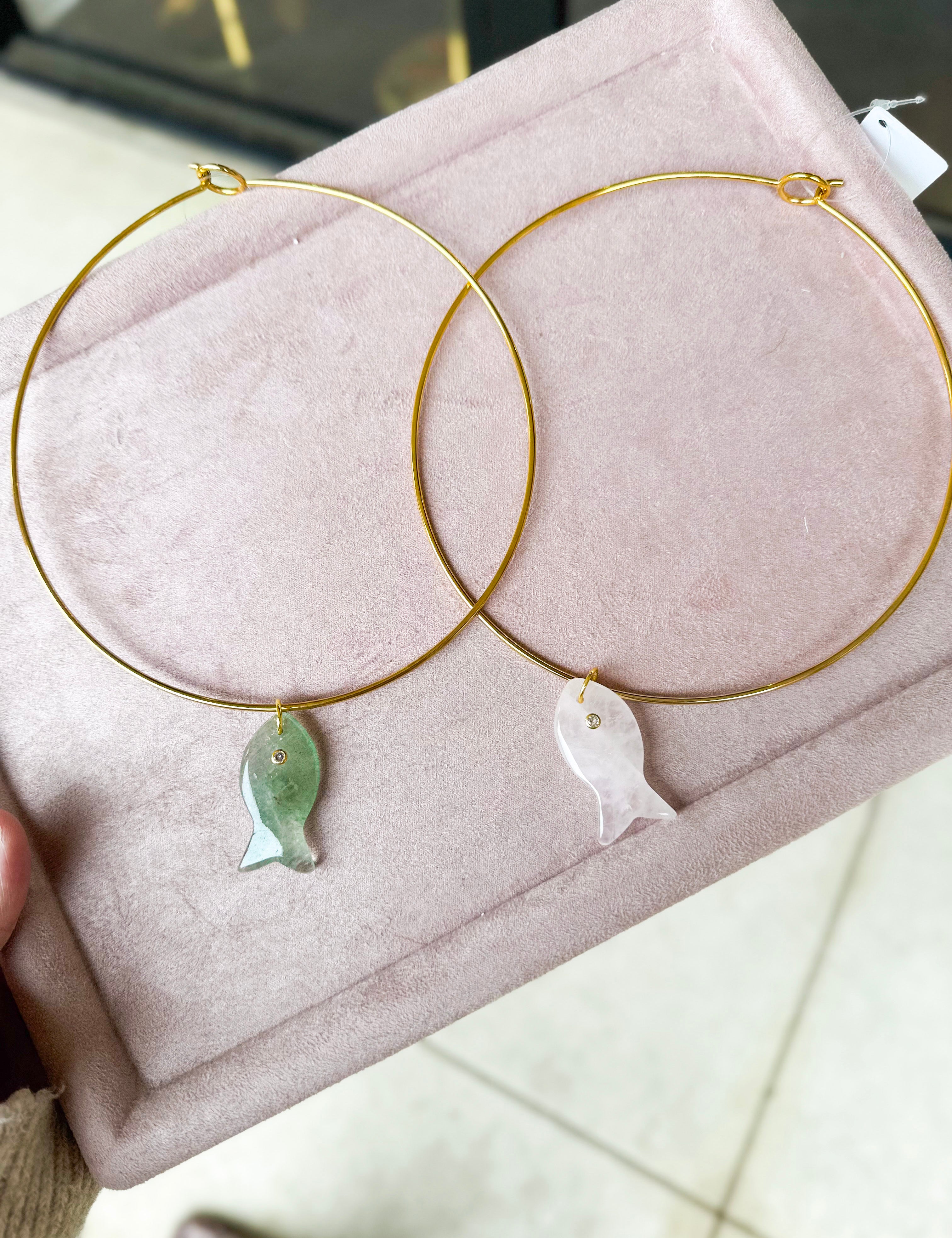 Fish Collar Necklace-110 Jewelry & Hair-Hjane Jewels-July & June Women's Fashion Boutique Located in San Antonio, Texas