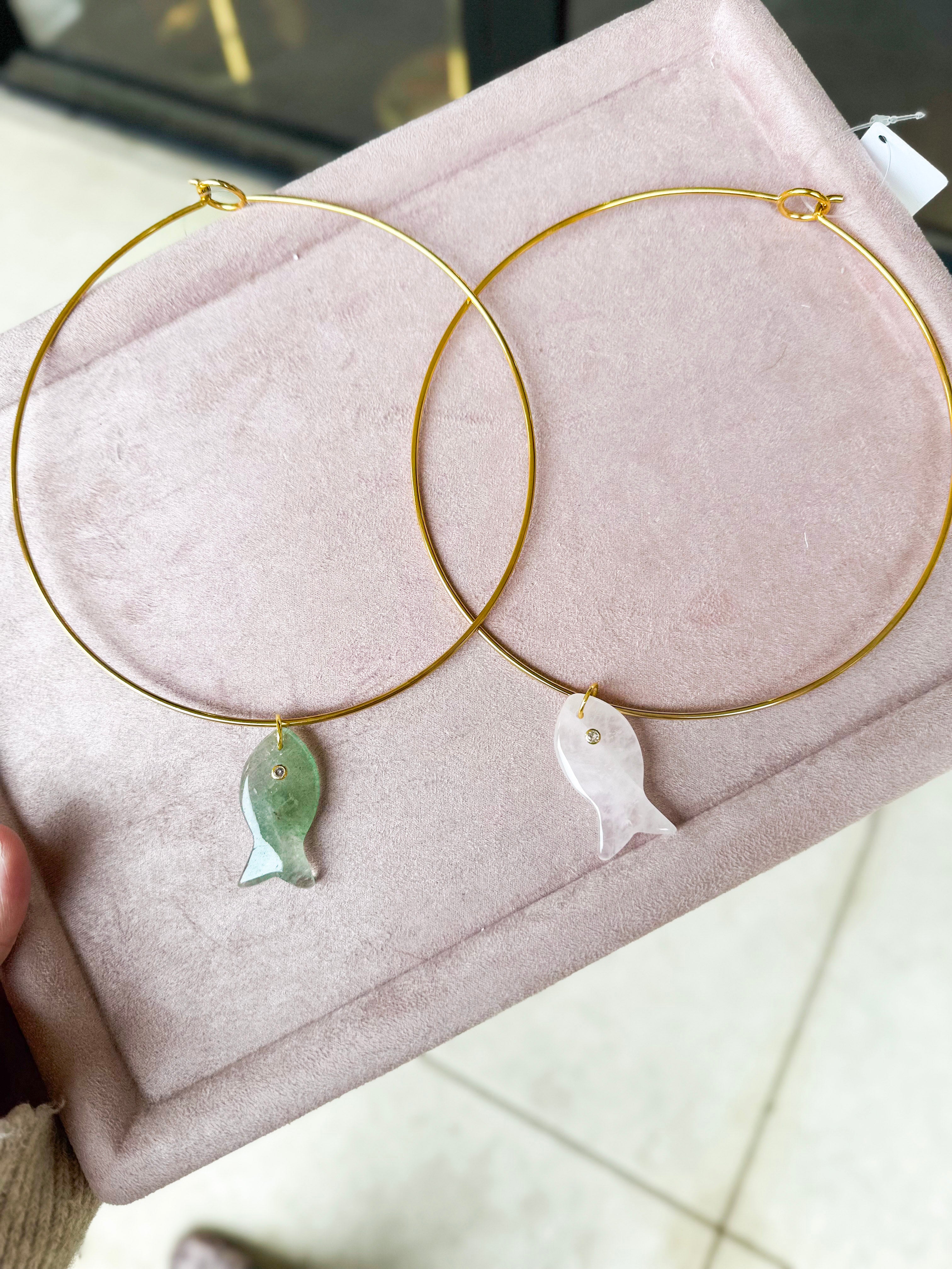 Fish Collar Necklace-110 Jewelry & Hair-Hjane Jewels-July & June Women's Fashion Boutique Located in San Antonio, Texas