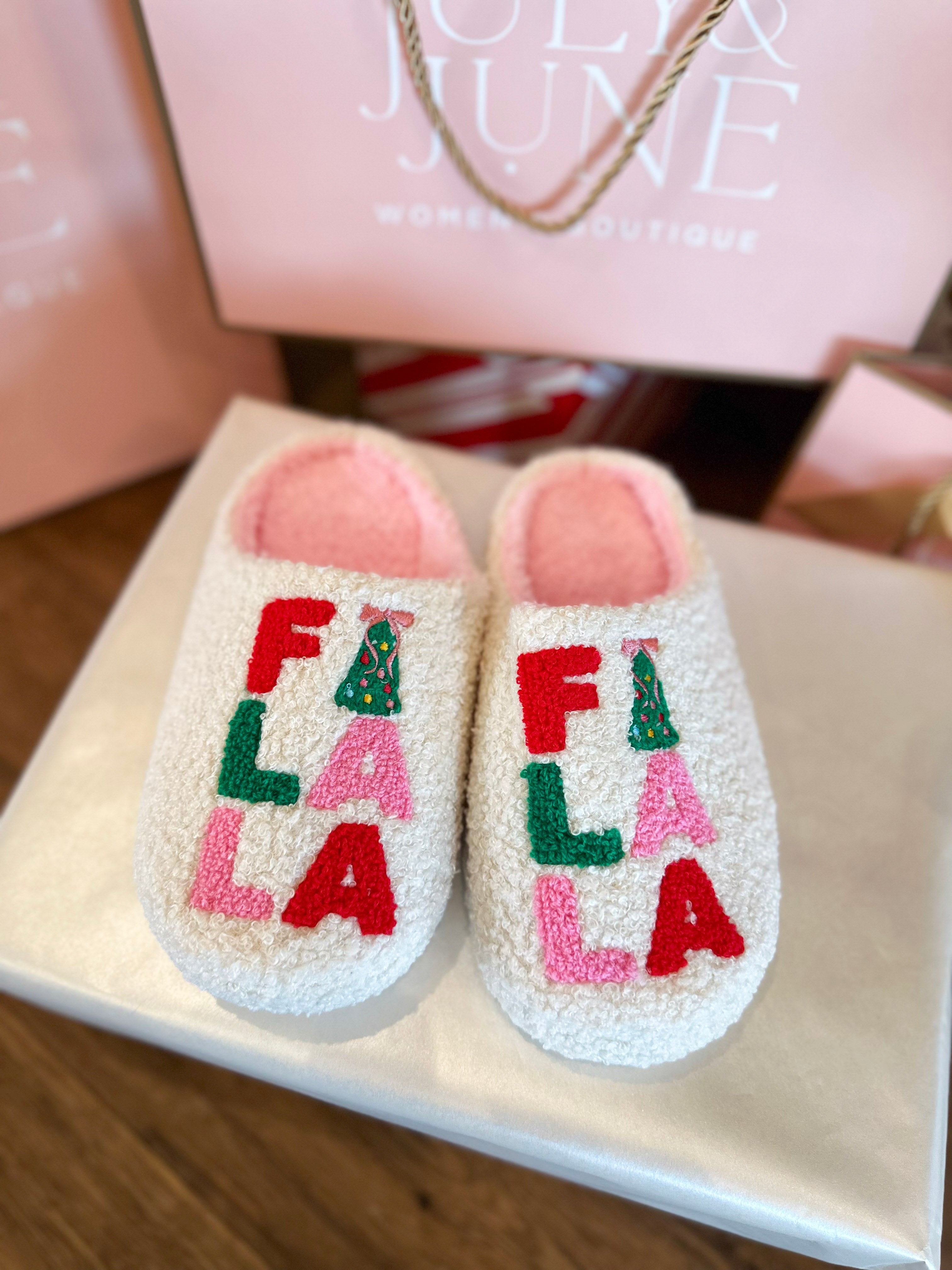 Fa La La Cream Slippers-140 Gifts + Home-SHIRALEAH-July & June Women's Fashion Boutique Located in San Antonio, Texas