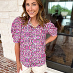 The Color Me Confident Blouse-200 Fashion Blouses-FATE-July & June Women's Fashion Boutique Located in San Antonio, Texas