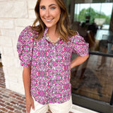 The Color Me Confident Blouse-200 Fashion Blouses-FATE-July & June Women's Fashion Boutique Located in San Antonio, Texas