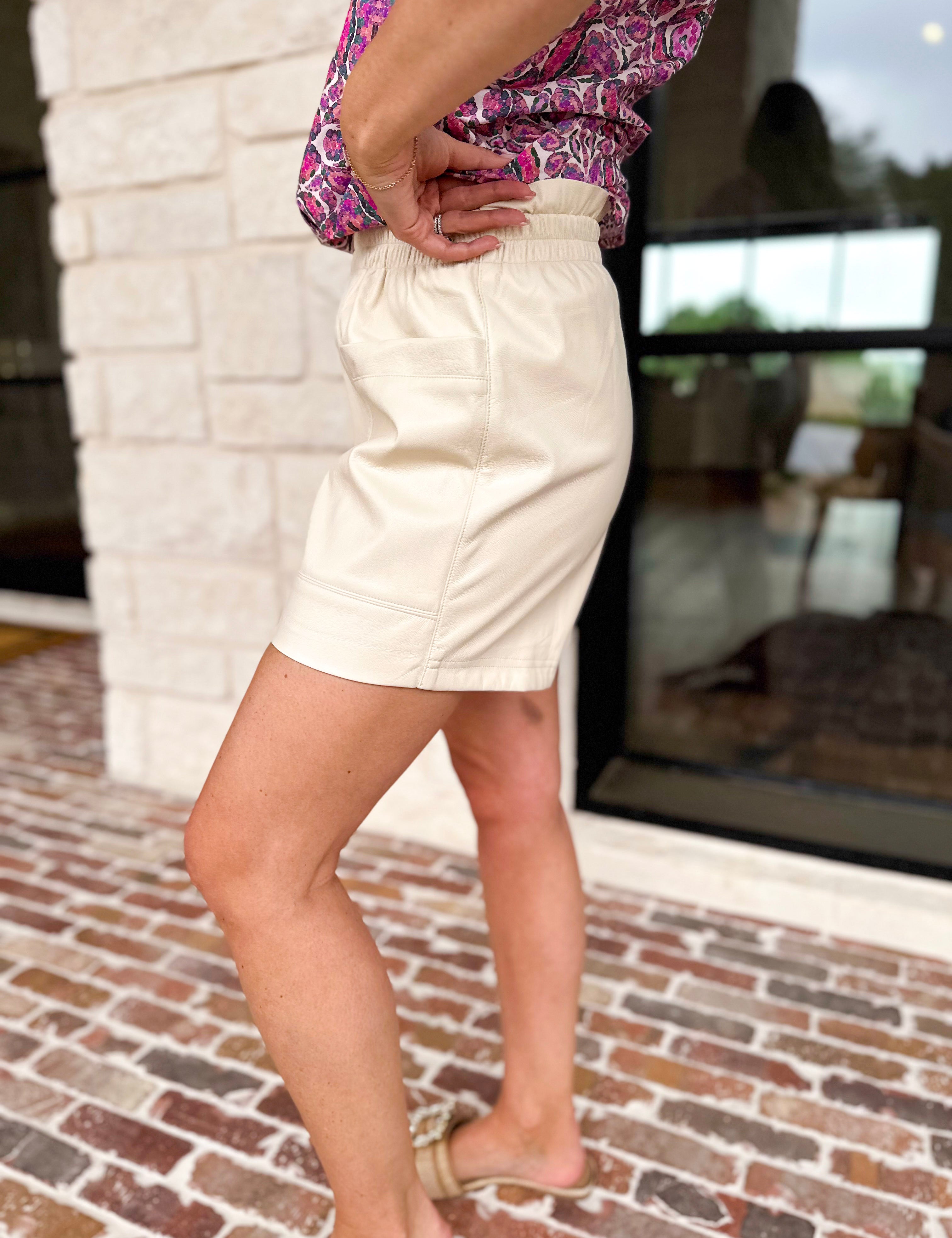 The Date Night Shorts - Ivory-410 Shorts/Skirts-FATE-July & June Women's Fashion Boutique Located in San Antonio, Texas