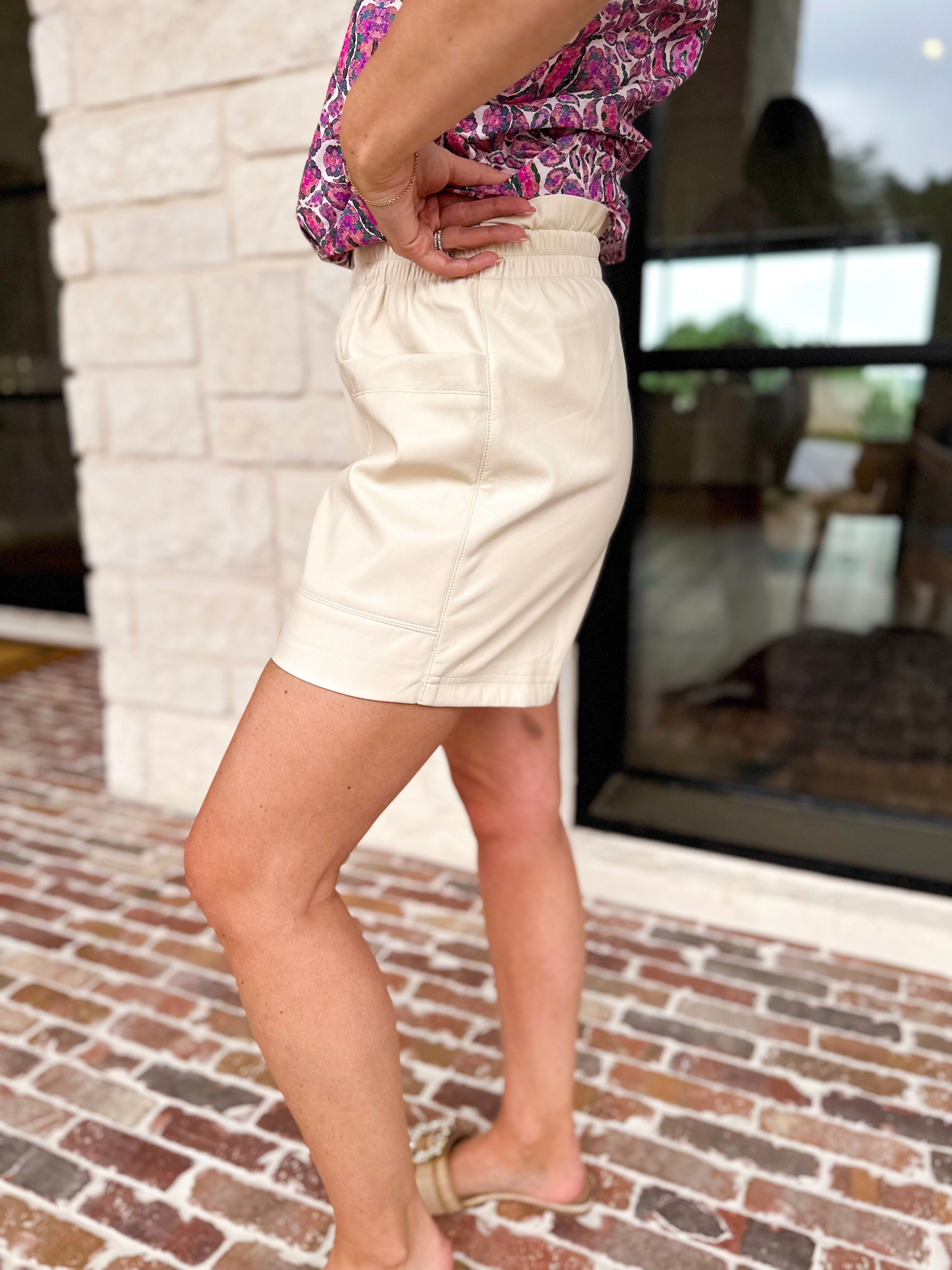 The Date Night Shorts - Ivory-410 Shorts/Skirts-FATE-July & June Women's Fashion Boutique Located in San Antonio, Texas