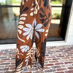 Sunset Floral Set - Brown-500 Midi-ENTRO-July & June Women's Fashion Boutique Located in San Antonio, Texas