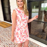 Flirty Floral Denim Mini Dress-510 Mini-STRUT & BOLT-July & June Women's Fashion Boutique Located in San Antonio, Texas
