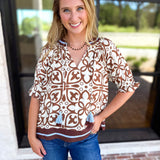 THML - The Hadley Blouse-200 Fashion Blouses-THML-July & June Women's Fashion Boutique Located in San Antonio, Texas