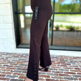 Liverpool - The Stella Flare Pants - Brown-400 Pants-LIVERPOOL JEANS COMPANY-July & June Women's Fashion Boutique Located in San Antonio, Texas