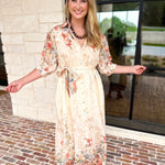 Garden Party Midi Dress-500 Midi-ENTRO-July & June Women's Fashion Boutique Located in San Antonio, Texas