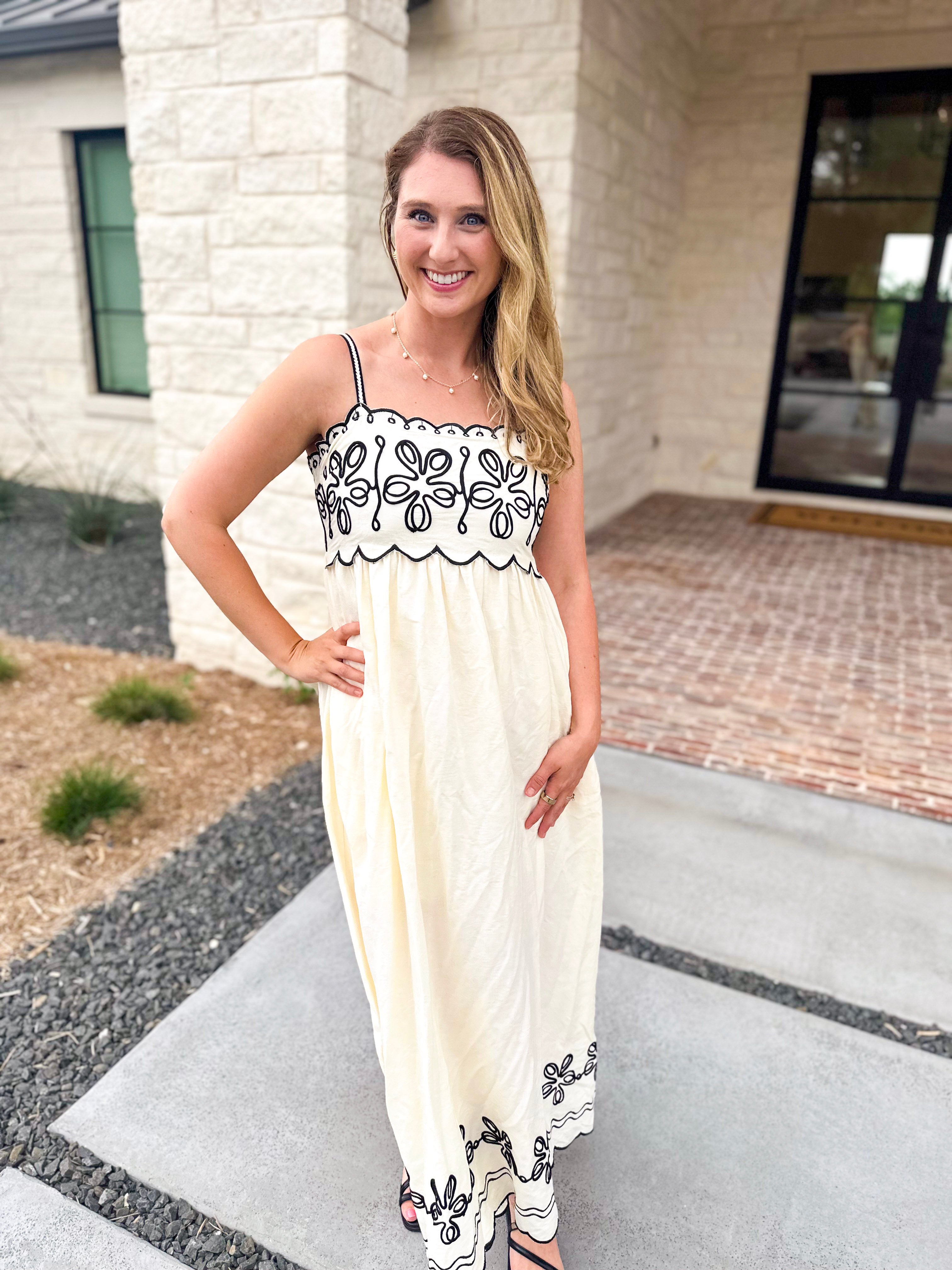 The Baja Breeze Midi Dress-500 Midi-SKIES ARE BLUE-July & June Women's Fashion Boutique Located in San Antonio, Texas