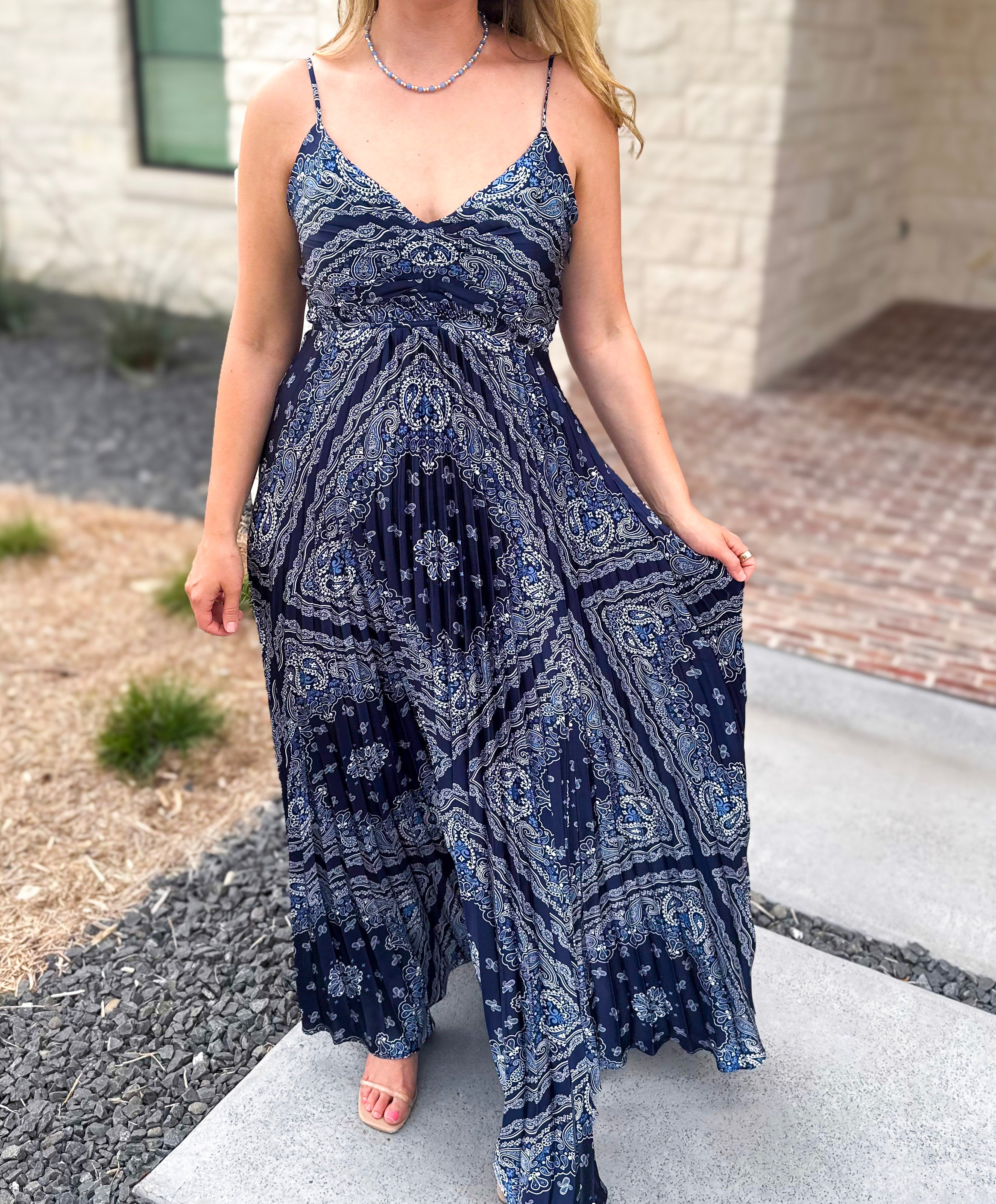 The Endless Summer Midi Dress-500 Midi-SKIES ARE BLUE-July & June Women's Fashion Boutique Located in San Antonio, Texas