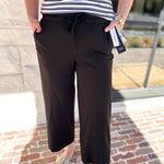 LIVERPOOL - Pull On Cropped Pant - Black-400 Pants-LIVERPOOL JEANS COMPANY-July & June Women's Fashion Boutique Located in San Antonio, Texas