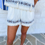 Artisan Crochet Cover Up Short Set-300 Athleisure/Lounge-IN FEBRUARY-July & June Women's Fashion Boutique Located in San Antonio, Texas