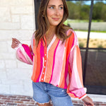 The Santa Fe Blouse-200 Fashion Blouses-FATE-July & June Women's Fashion Boutique Located in San Antonio, Texas