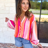 The Santa Fe Blouse-200 Fashion Blouses-FATE-July & June Women's Fashion Boutique Located in San Antonio, Texas