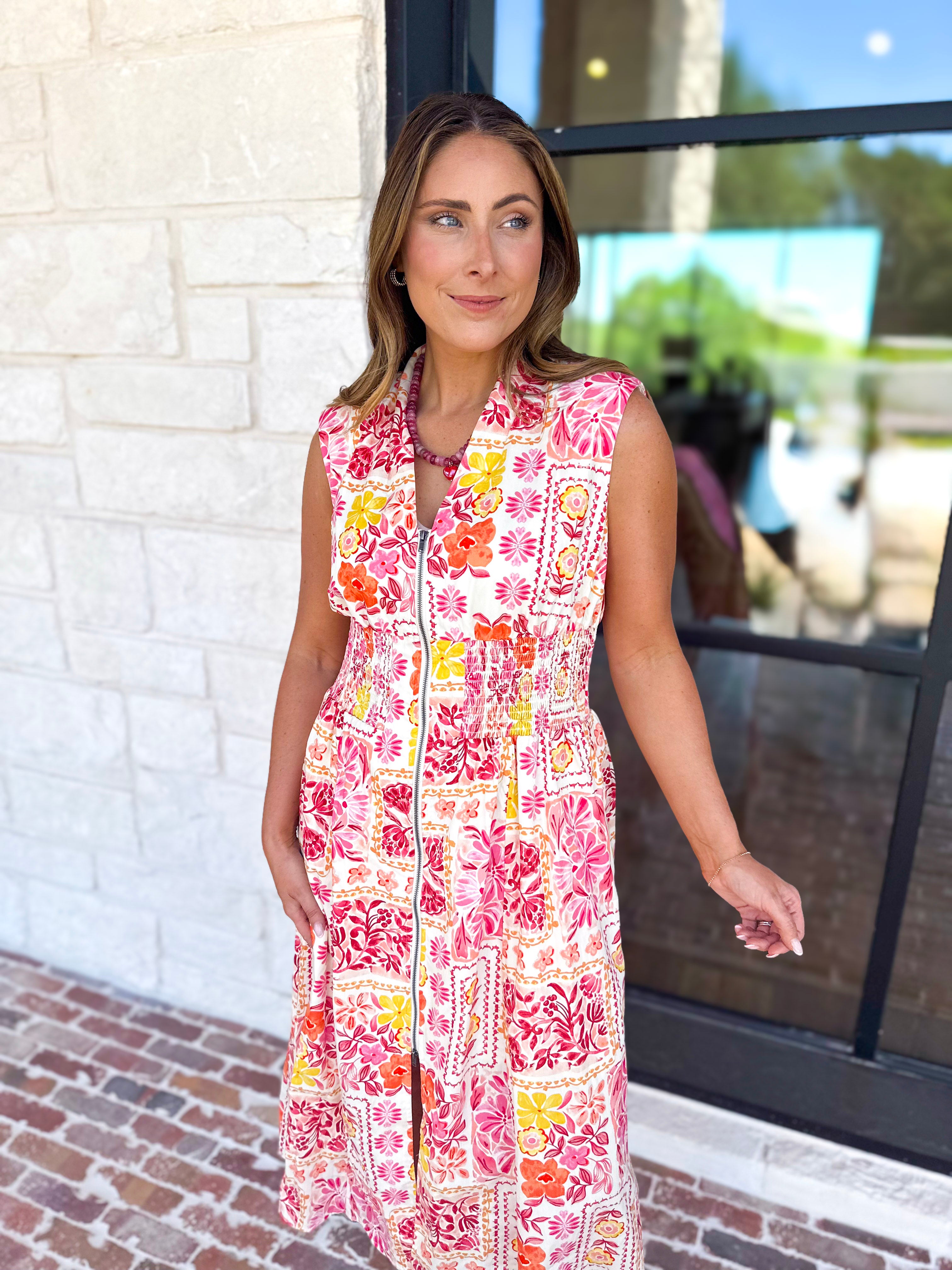 The Palm Beach Midi Dress-500 Midi-FATE-July & June Women's Fashion Boutique Located in San Antonio, Texas