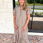 Ready Or Dot Midi Dress-500 Midi-ENTRO-July & June Women's Fashion Boutique Located in San Antonio, Texas