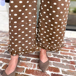 The Trendsetter Polka Dot Jeans-400 Pants-JODIFL-July & June Women's Fashion Boutique Located in San Antonio, Texas