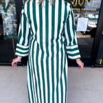 Heart of Grace Green Midi Dress-500 Midi-HEART OF GRACE-July & June Women's Fashion Boutique Located in San Antonio, Texas