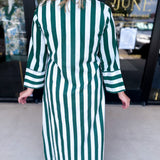 Heart of Grace Green Midi Dress-500 Midi-HEART OF GRACE-July & June Women's Fashion Boutique Located in San Antonio, Texas