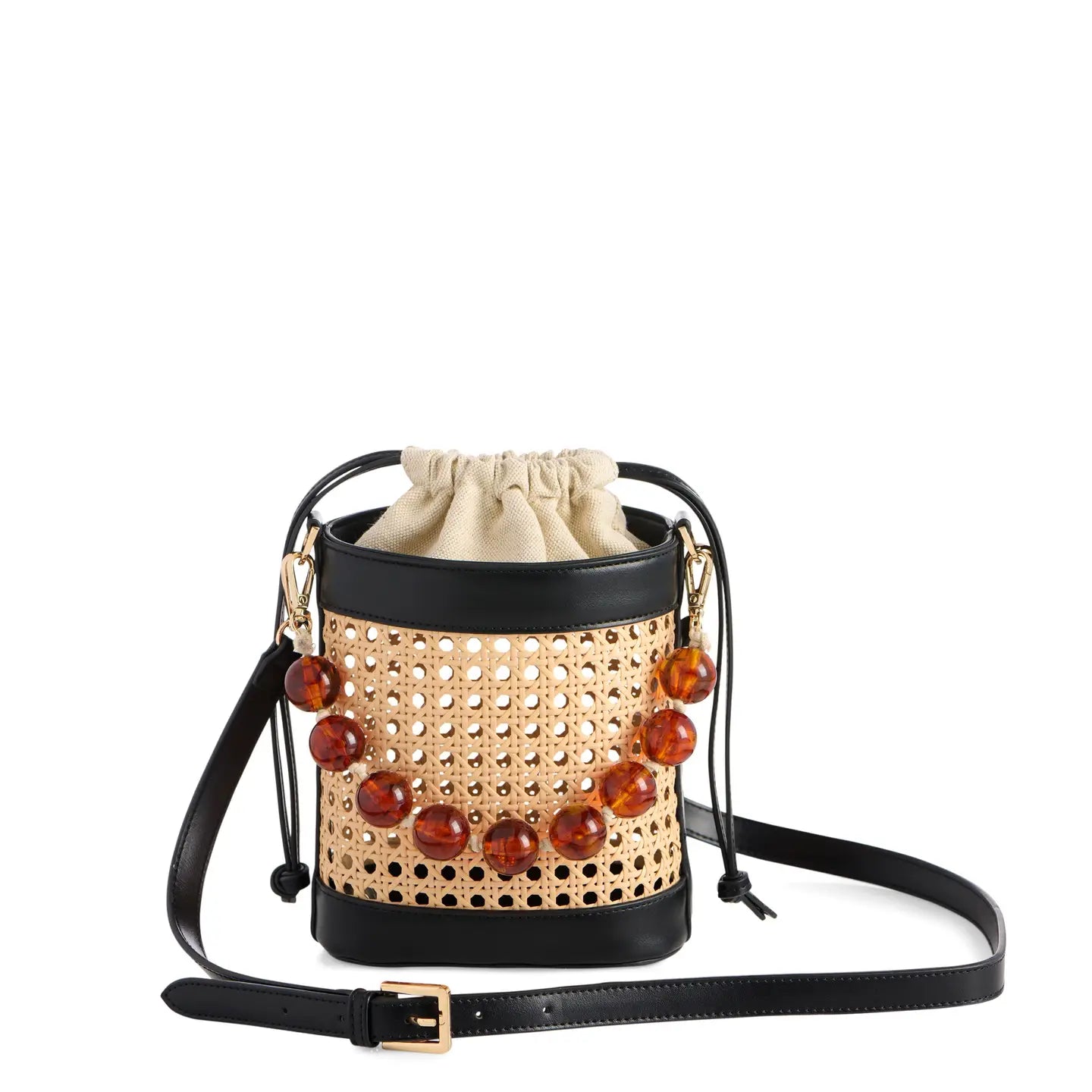 The Lyra Bucket Bag - Black-130 ACCESSORIES-SHIRALEAH-July & June Women's Fashion Boutique Located in San Antonio, Texas