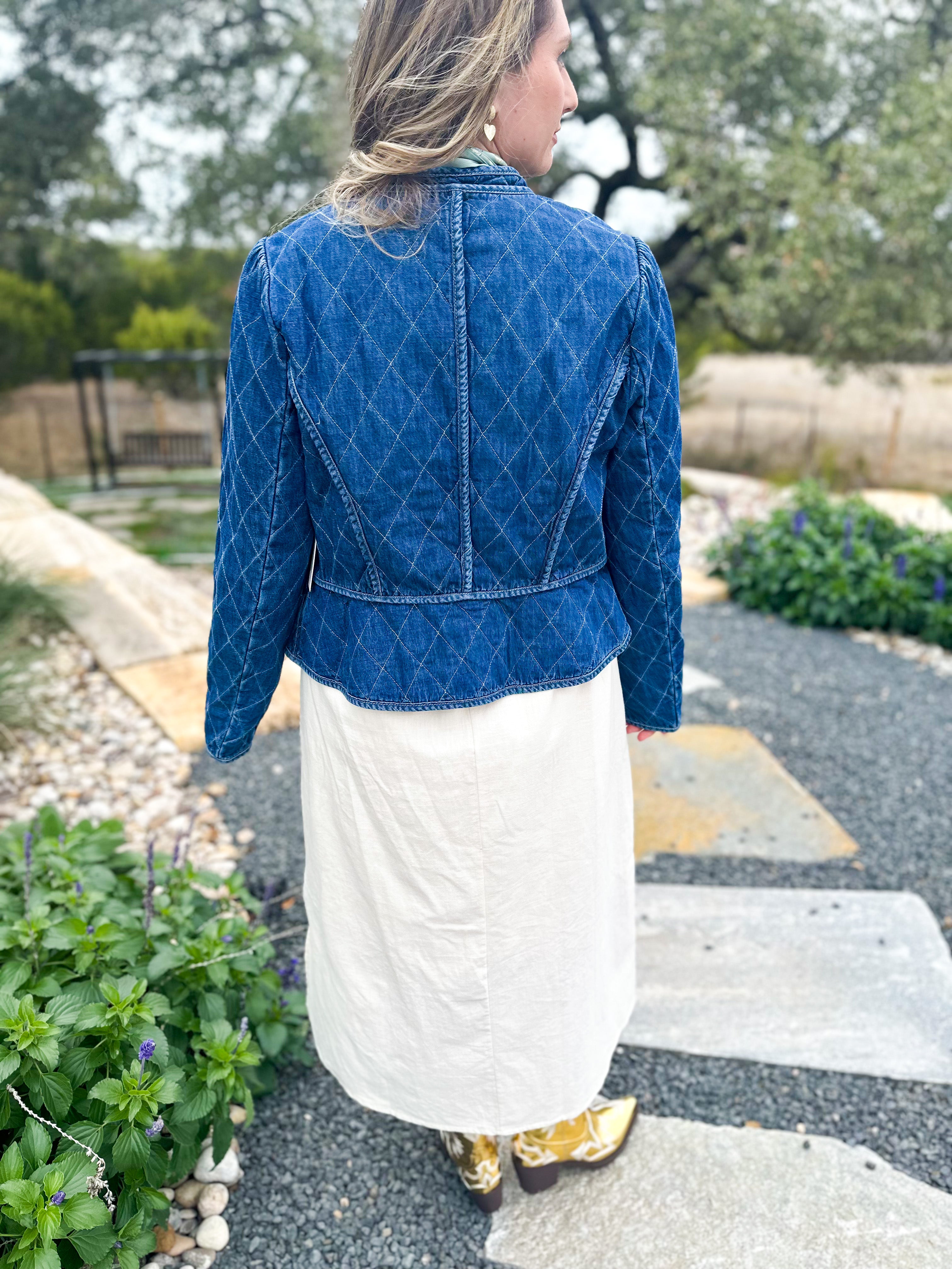 Chic Denim Jacket-600 Outerwear-FATE-July & June Women's Fashion Boutique Located in San Antonio, Texas