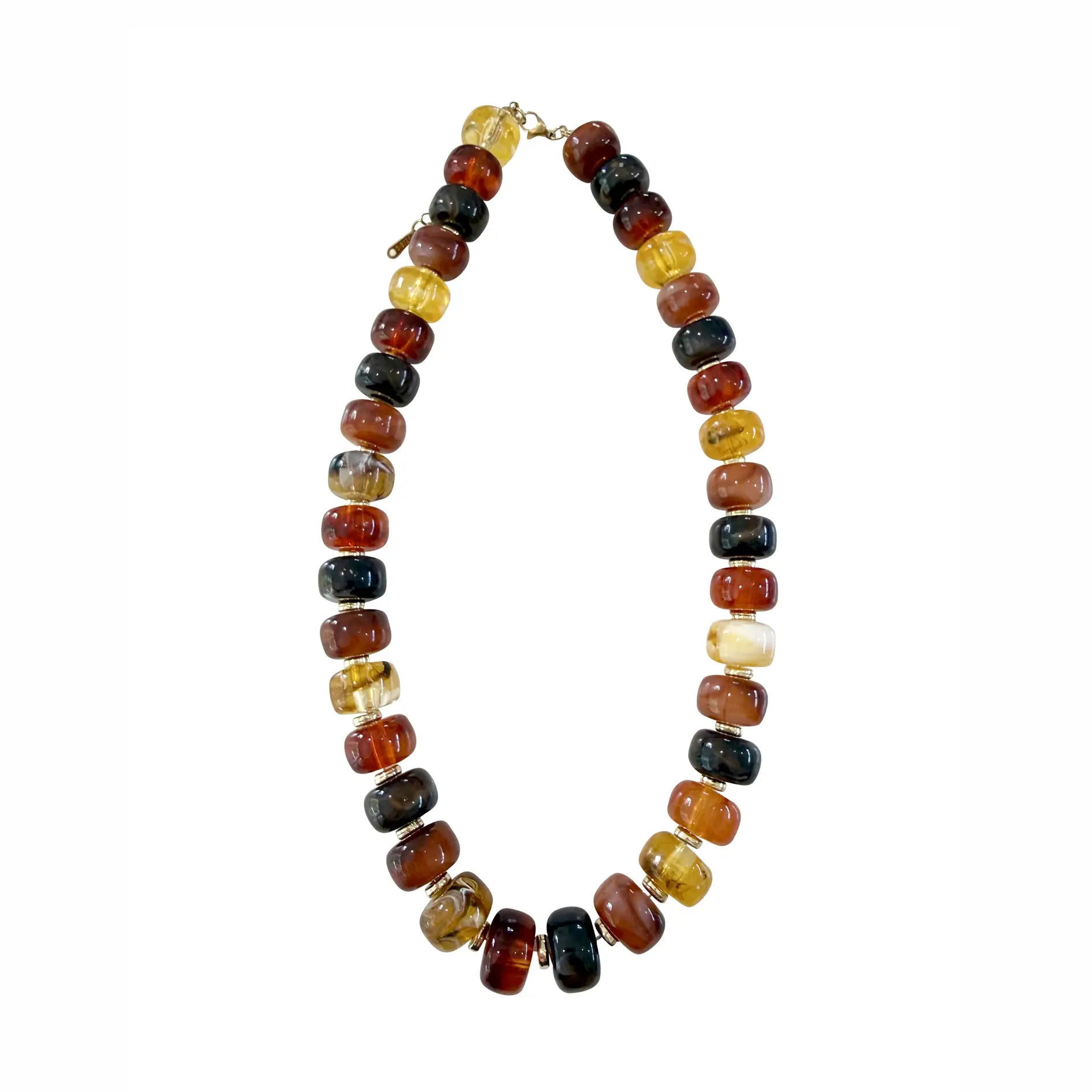 The Morris Beaded Necklace - Tortoise-110 Jewelry & Hair-Gemelli-July & June Women's Fashion Boutique Located in San Antonio, Texas