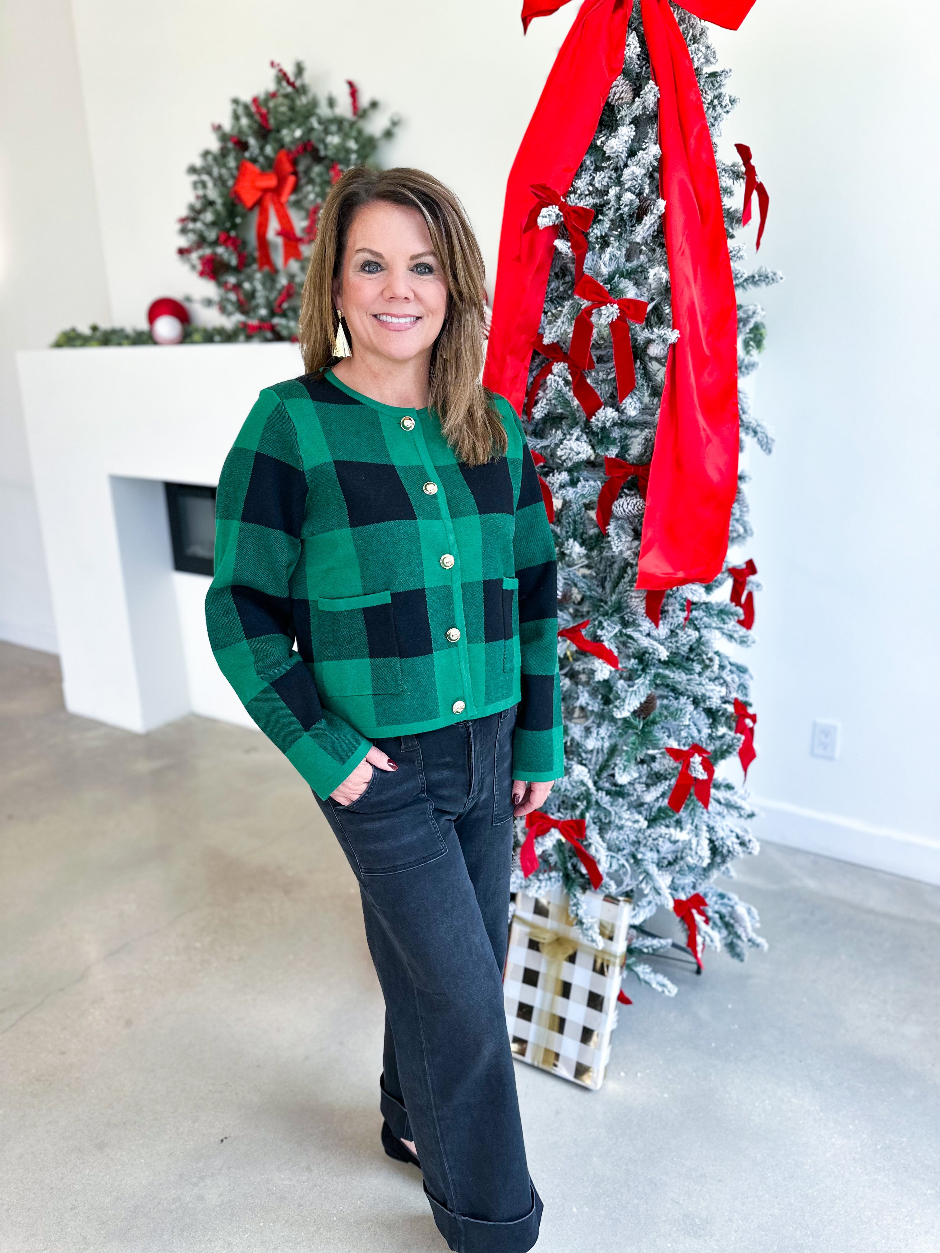 The Kat Cardigan - Pine-230 Sweaters/Cardis-ENTRO-July & June Women's Fashion Boutique Located in San Antonio, Texas