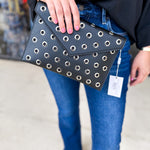 Ramona Gromet Crossbody Bag - Black-130 ACCESSORIES-Moda Luxe-July & June Women's Fashion Boutique Located in San Antonio, Texas