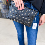 Ramona Gromet Crossbody Bag - Black-130 ACCESSORIES-Moda Luxe-July & June Women's Fashion Boutique Located in San Antonio, Texas
