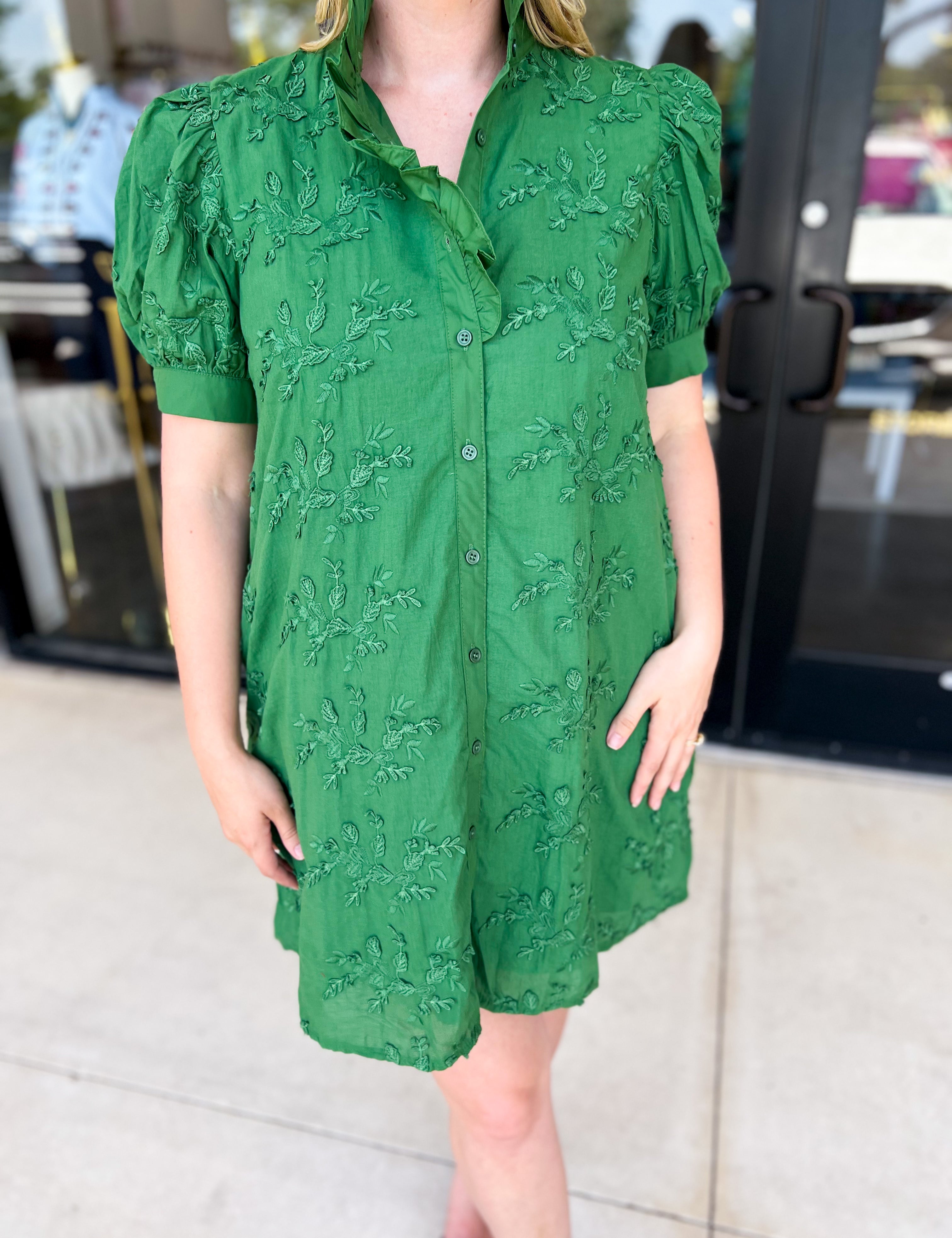 Floral Crochet Mini Dress - Forrest-510 Mini-ENTRO-July & June Women's Fashion Boutique Located in San Antonio, Texas