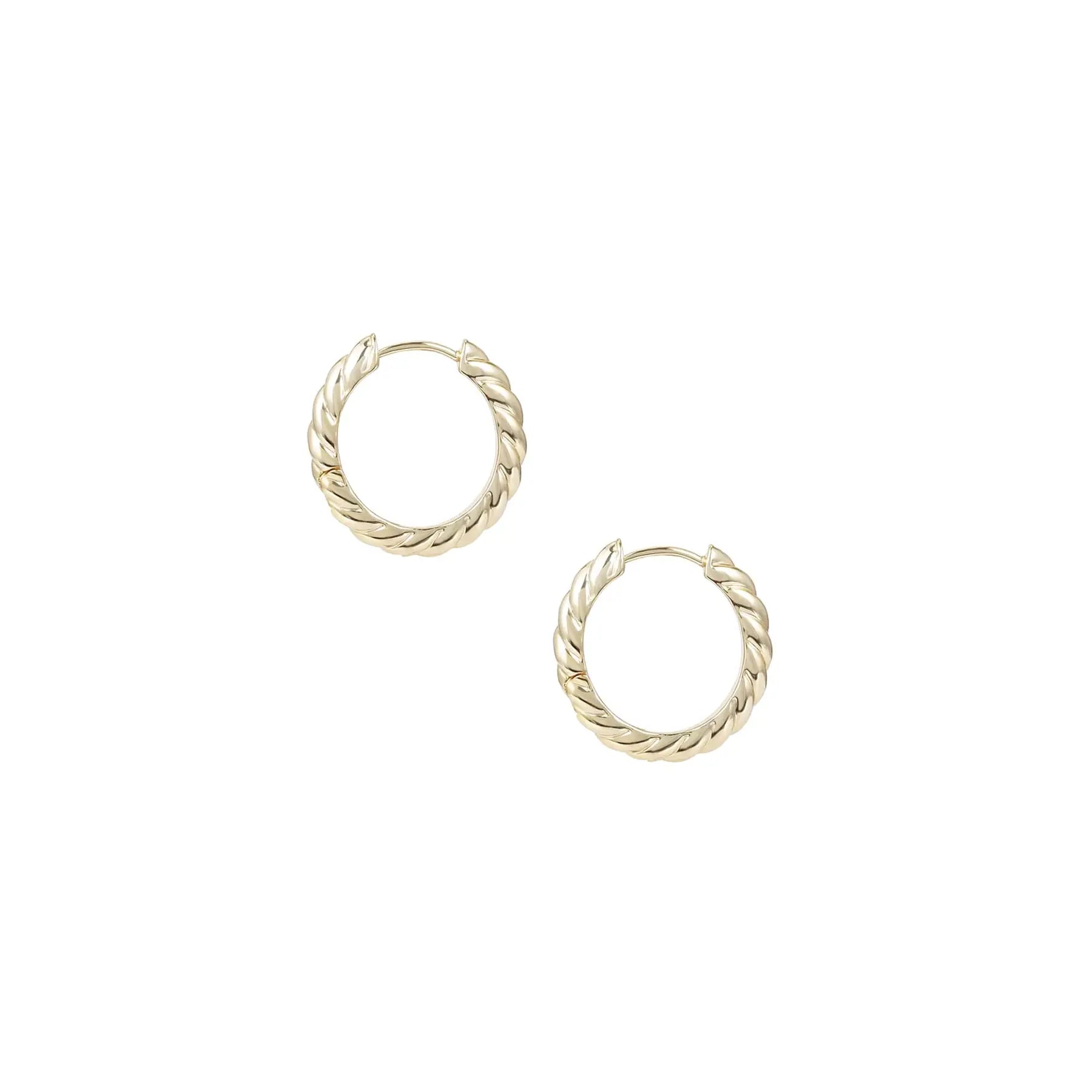 Natalie Wood - She's Spicy Huggie Earrings in Gold-110 Jewelry & Hair-Natalie Wood-July & June Women's Fashion Boutique Located in San Antonio, Texas