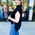 The Abigail Sweater Top - Black-230 Sweaters/Cardis-ENTRO-July & June Women's Fashion Boutique Located in San Antonio, Texas