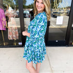 Mary Square - Reflecting Green Mini Dress-510 Mini-MARY SQUARE-July & June Women's Fashion Boutique Located in San Antonio, Texas