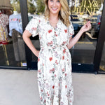Autumn Garden Midi Dress-500 Midi-ENTRO-July & June Women's Fashion Boutique Located in San Antonio, Texas