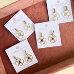 Natalie Wood - Botanic Drop Earrings - Sandstone-110 Jewelry & Hair-Natalie Wood-July & June Women's Fashion Boutique Located in San Antonio, Texas