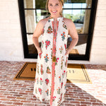 THML - Bloom Halter Midi Dress-500 Midi-THML-July & June Women's Fashion Boutique Located in San Antonio, Texas