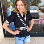 Kendra Blouse-200 Fashion Blouses-ENTRO-July & June Women's Fashion Boutique Located in San Antonio, Texas