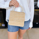 Pearl & Straw Purse-130 Accessories-SHIRALEAH-July & June Women's Fashion Boutique Located in San Antonio, Texas