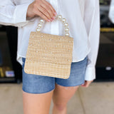 Pearl & Straw Purse-130 Accessories-SHIRALEAH-July & June Women's Fashion Boutique Located in San Antonio, Texas