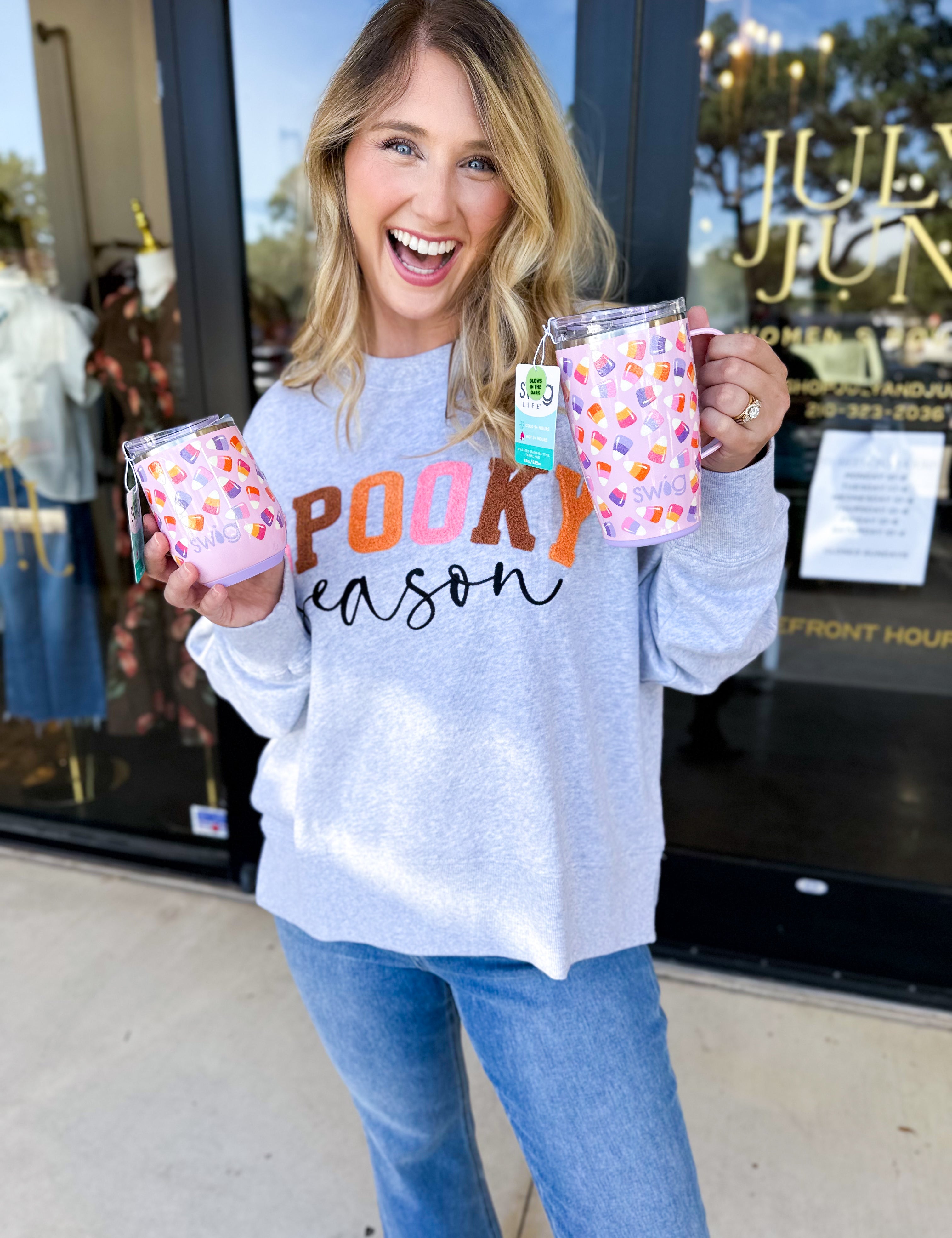SWIG - Candy Corn Stemless Wine Cup 12oz-140 Gifts + Home-SWIG-July & June Women's Fashion Boutique Located in San Antonio, Texas