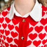 Faux Collar - White Peter Pan-200 Fashion Blouses-Giddy Up Glamour-July & June Women's Fashion Boutique Located in San Antonio, Texas