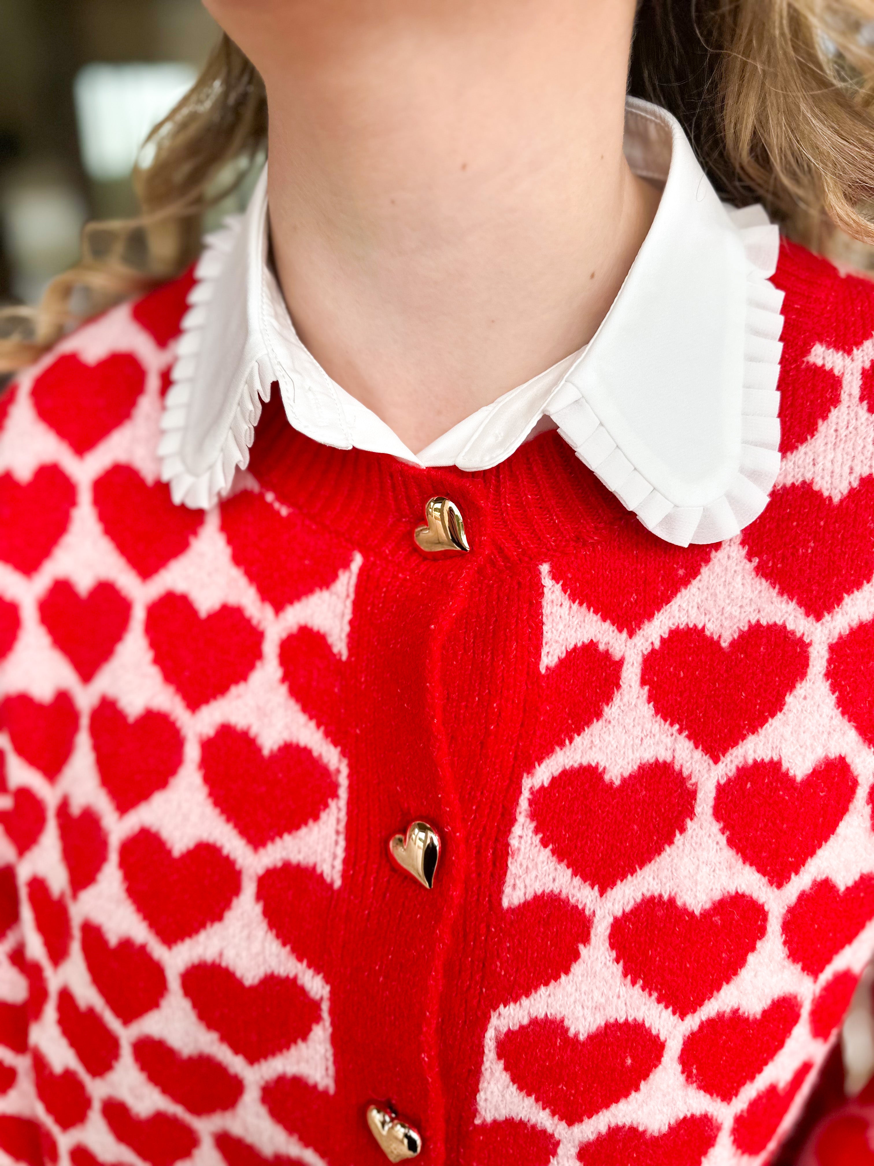 Faux Collar - White Peter Pan-200 Fashion Blouses-Giddy Up Glamour-July & June Women's Fashion Boutique Located in San Antonio, Texas