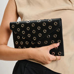 Ramona Gromet Crossbody Bag - Black-130 ACCESSORIES-Moda Luxe-July & June Women's Fashion Boutique Located in San Antonio, Texas
