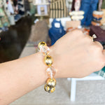 Treasure Jewels - The Party Is Here Gold Bracelet-110 Jewelry & Hair-Treasure Jewels-July & June Women's Fashion Boutique Located in San Antonio, Texas
