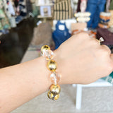 Treasure Jewels - The Party Is Here Gold Bracelet-110 Jewelry & Hair-Treasure Jewels-July & June Women's Fashion Boutique Located in San Antonio, Texas