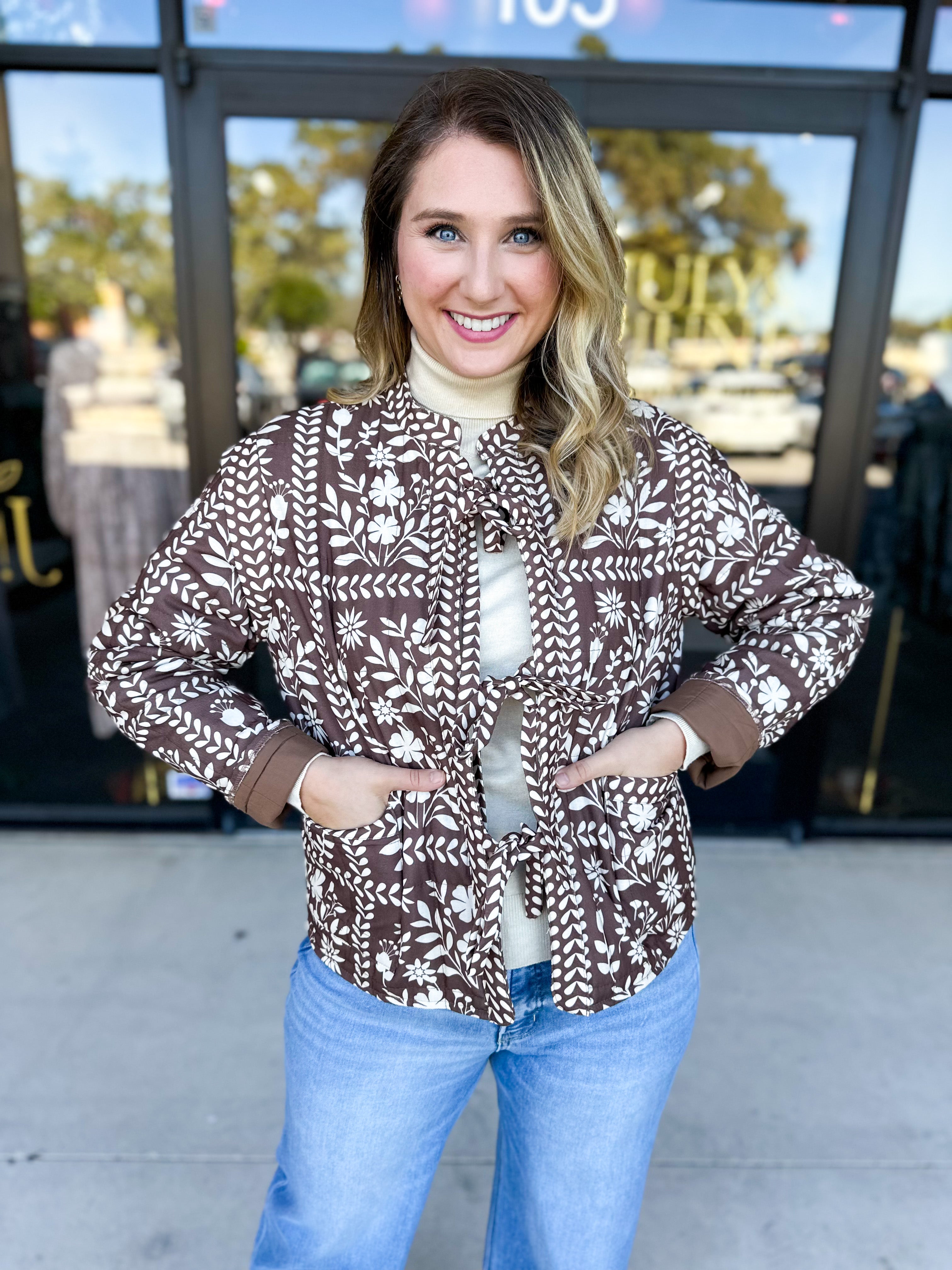 The Wrenlee Puff Jacket - Chocolate Brown-600 Outerwear-POLOGRAM-July & June Women's Fashion Boutique Located in San Antonio, Texas